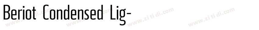 Beriot Condensed Lig字体转换